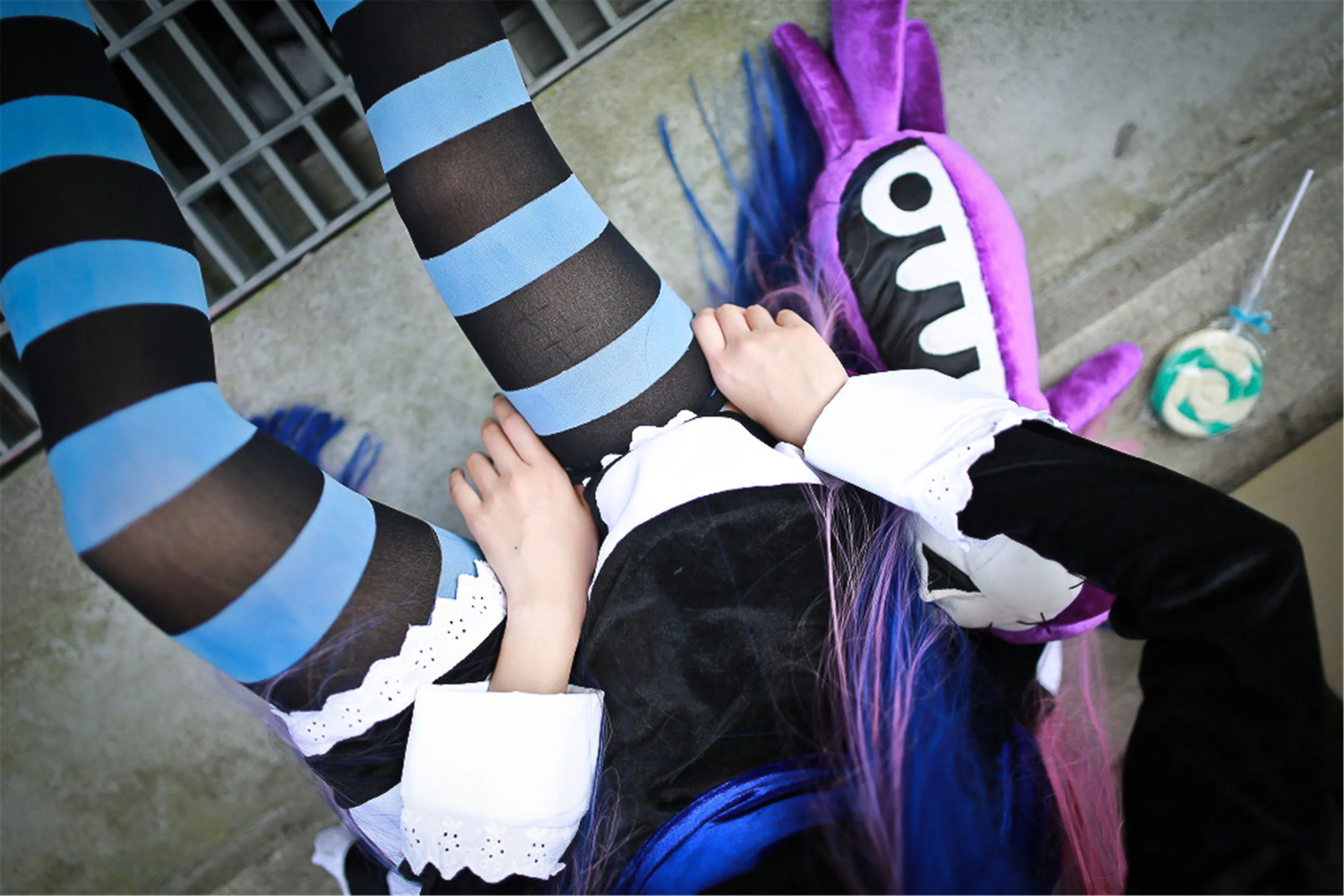 [Nữ cosplayer người Đài Loan] NiniCOSẢnh chụp ngoài trời của Stocking - 8
