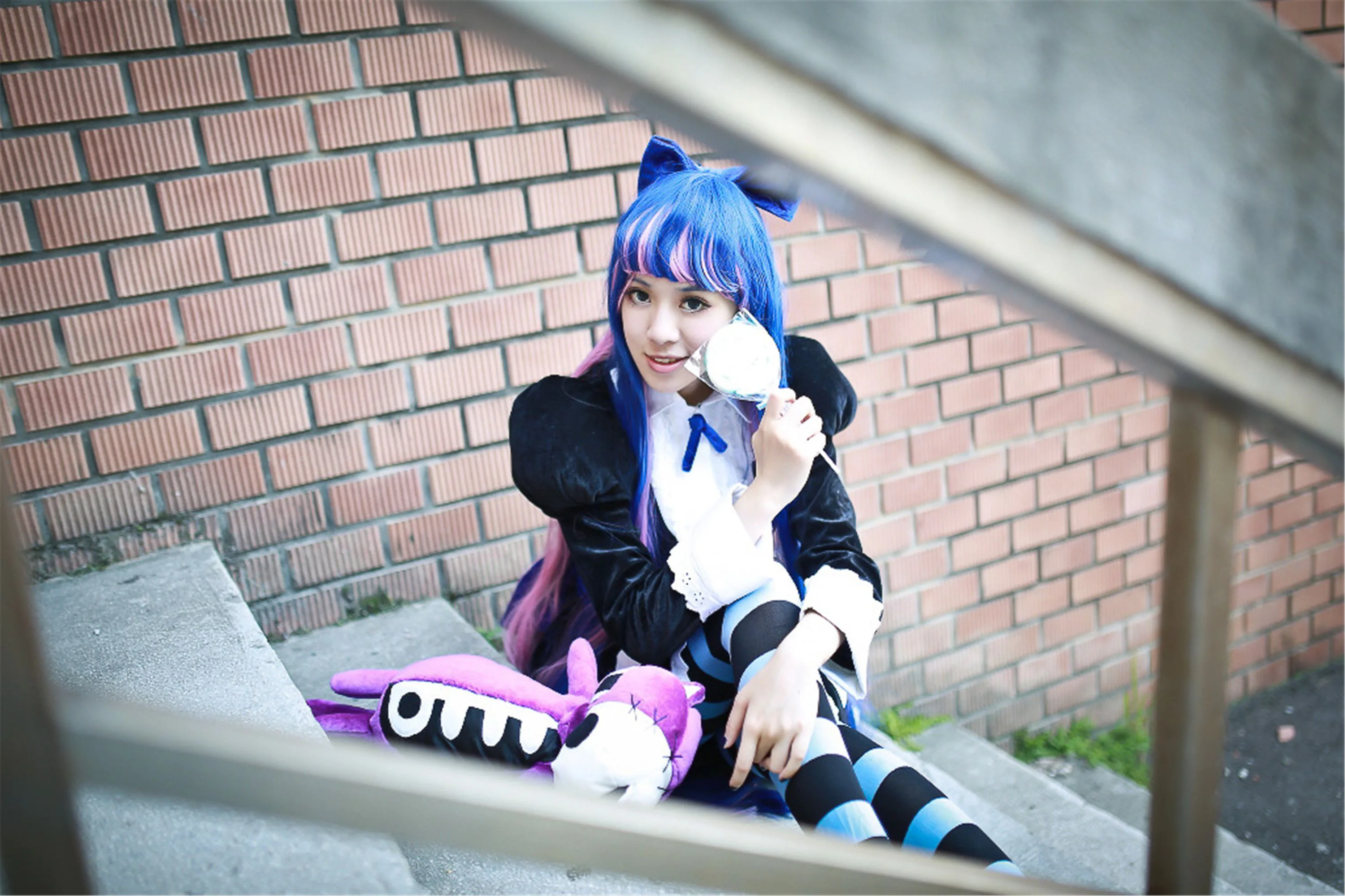 [Nữ cosplayer người Đài Loan] NiniCOSẢnh chụp ngoài trời của Stocking - 24