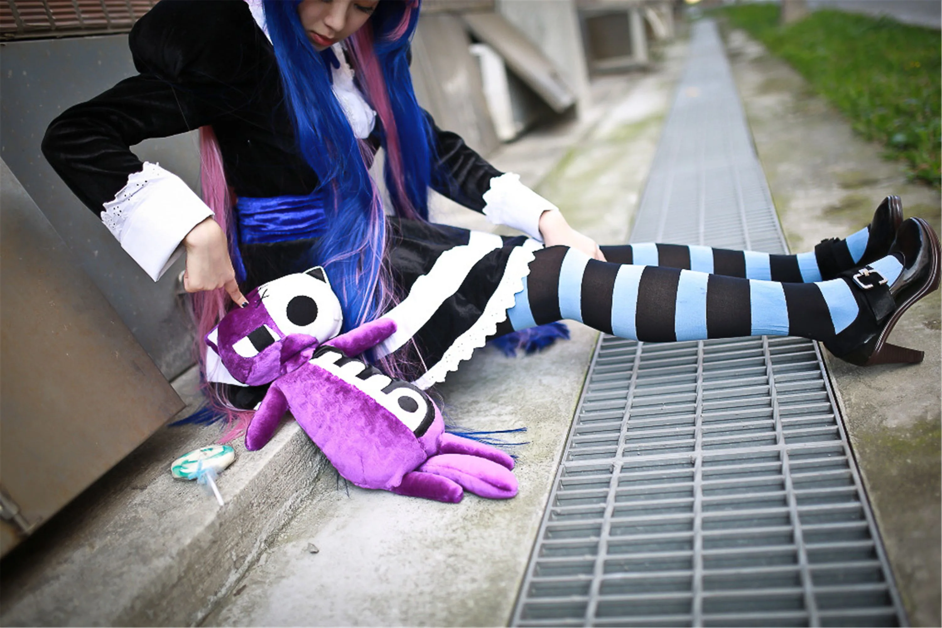 [Nữ cosplayer người Đài Loan] NiniCOSẢnh chụp ngoài trời của Stocking - 7