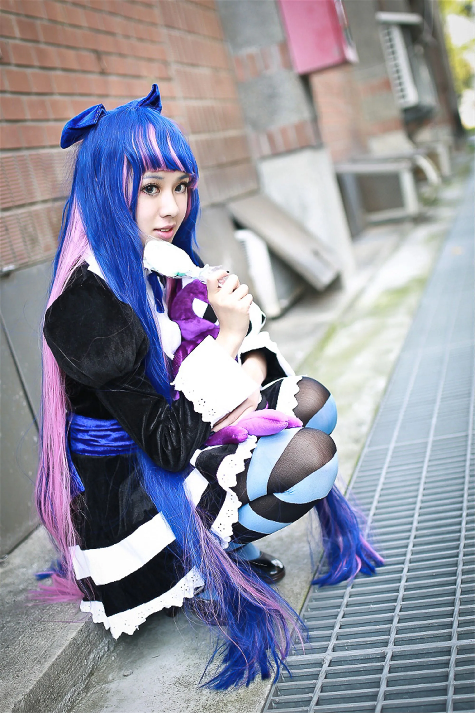[Nữ cosplayer người Đài Loan] NiniCOSẢnh chụp ngoài trời của Stocking